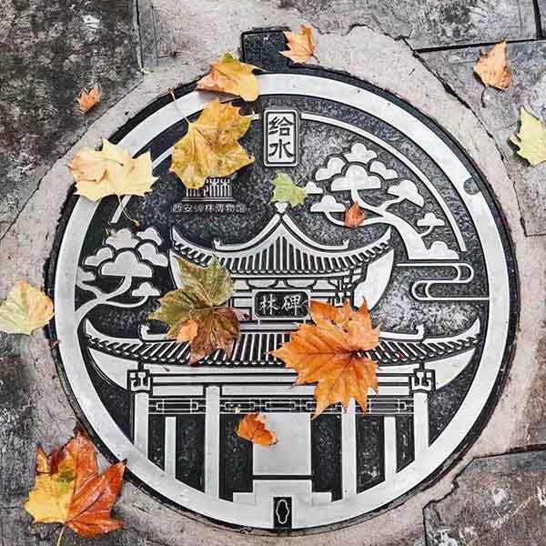 Aluminum alloy combined type artistic manhole cover2