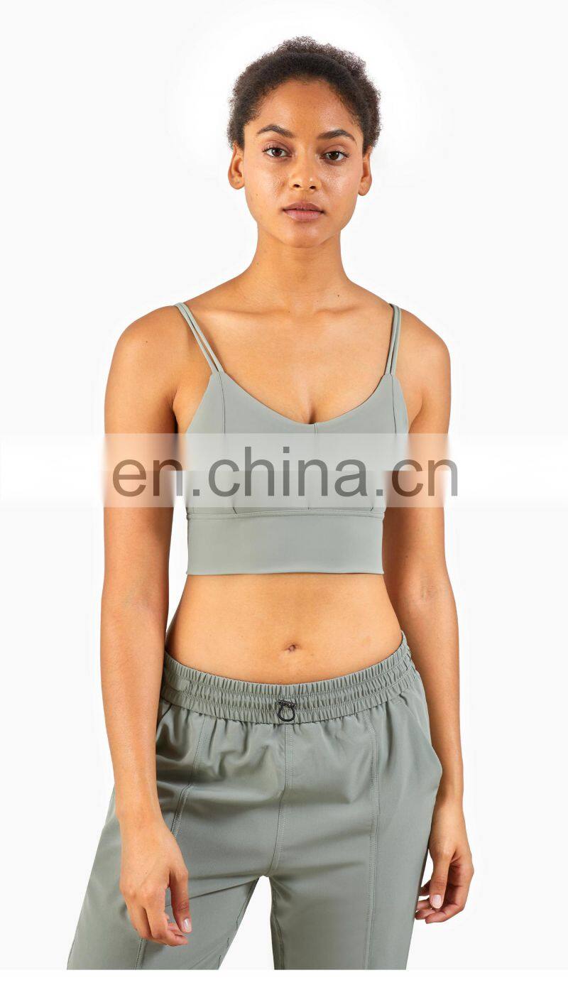 New Arrival Women Padded Sports Bra Support Fitness Workout Yoga Bra Camisole Tank Top