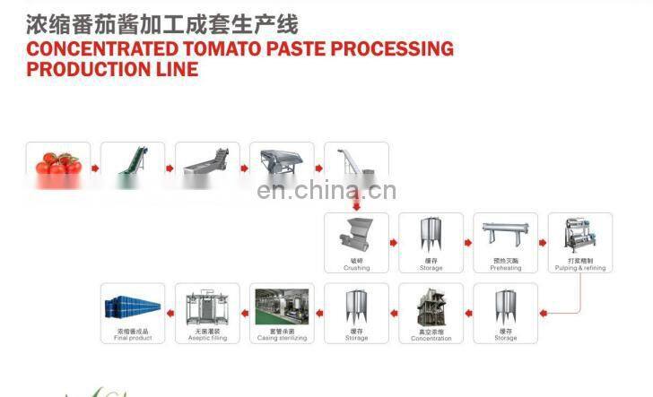 1T per hour concentrated tomato paste sauce production plant processing machines