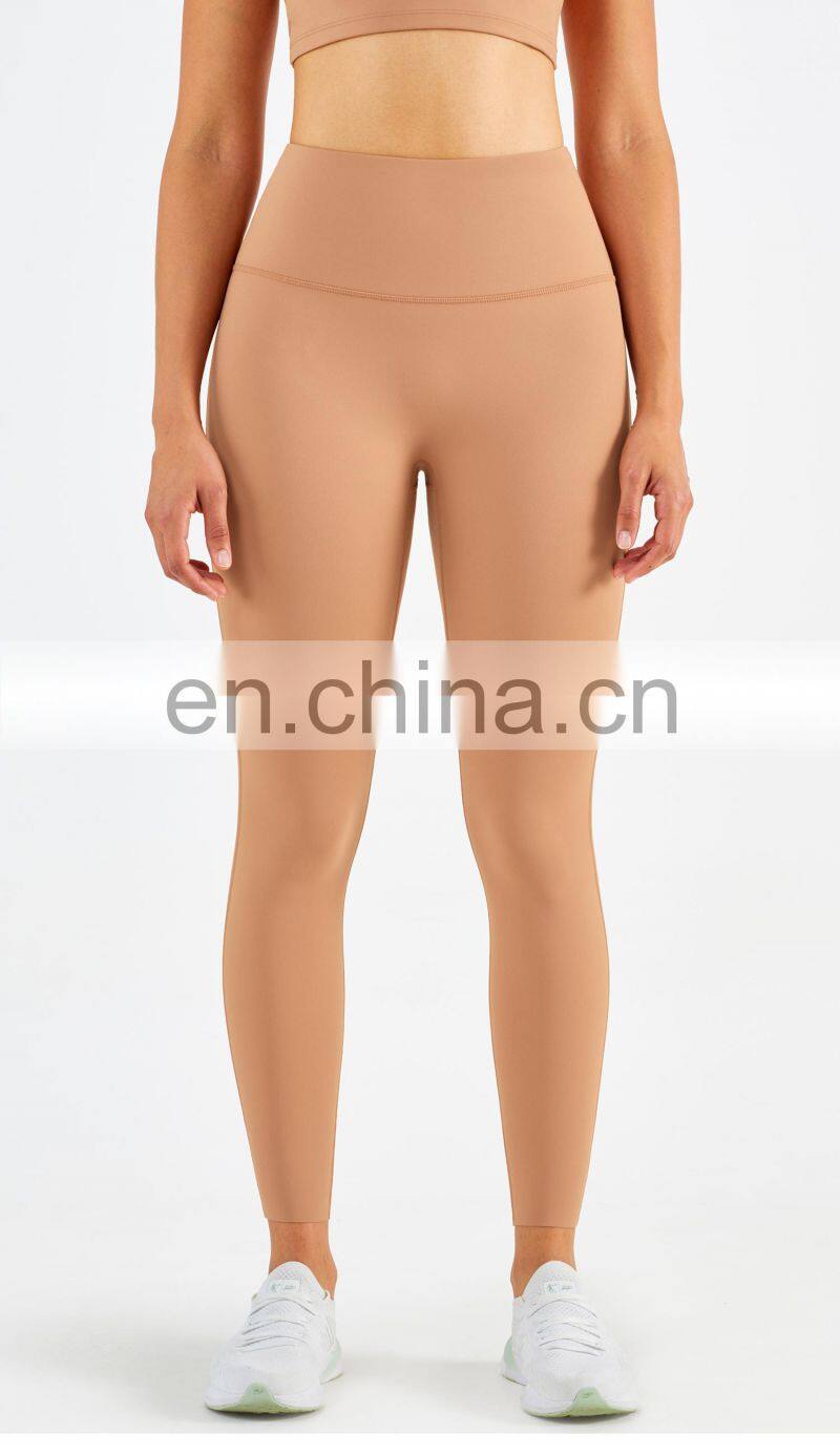 2022 Wholesale Anti Curling High Waist Yoga Pants No T Line Yoga Leggings ECO Friendly