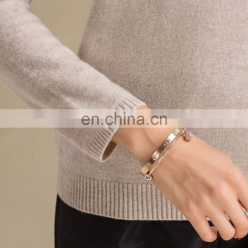 Inner Mongolia Manufacturer's 100% Cashmere Winter Sweater for Women Thick & Comfortable