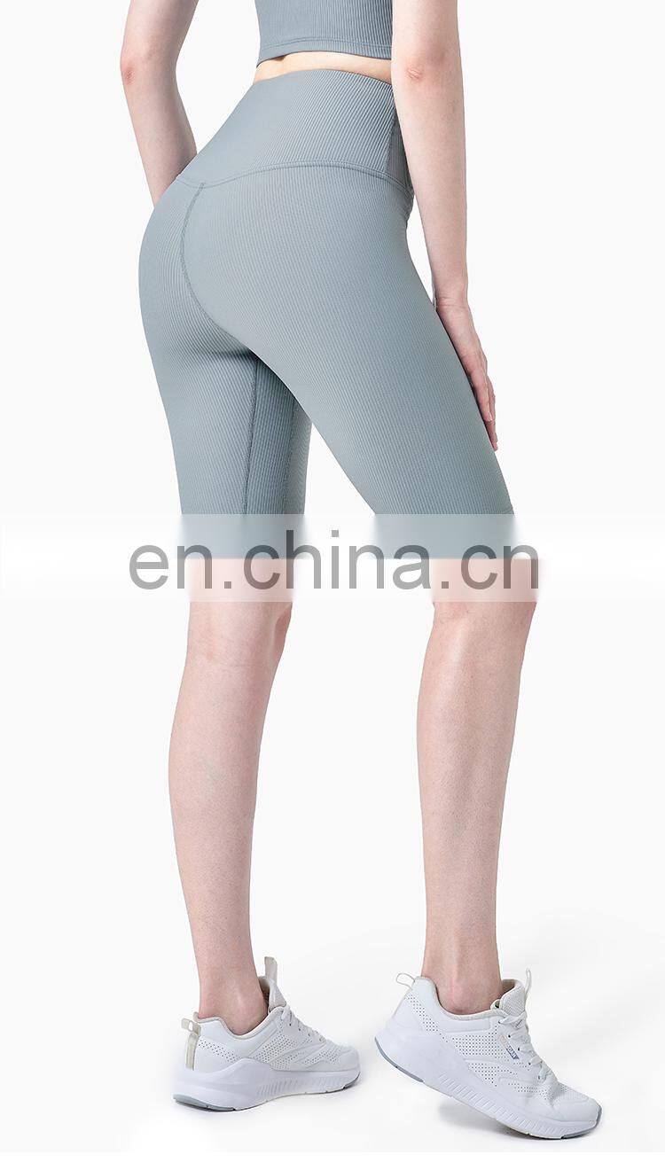 Recycled Custom Fitness Leggings Peach Buttocks Gym Shorts Women