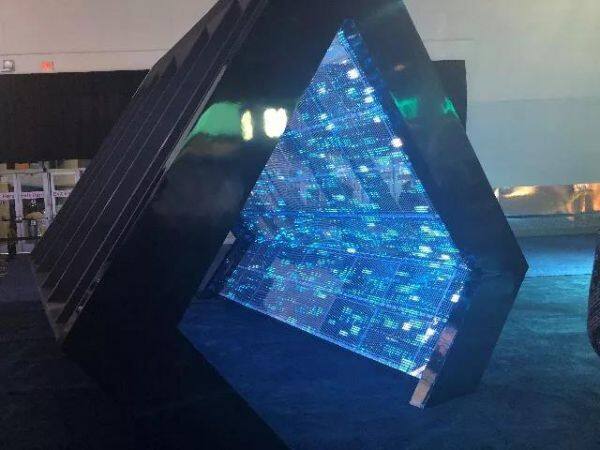 Tiegetech provided transparent led display for Intel