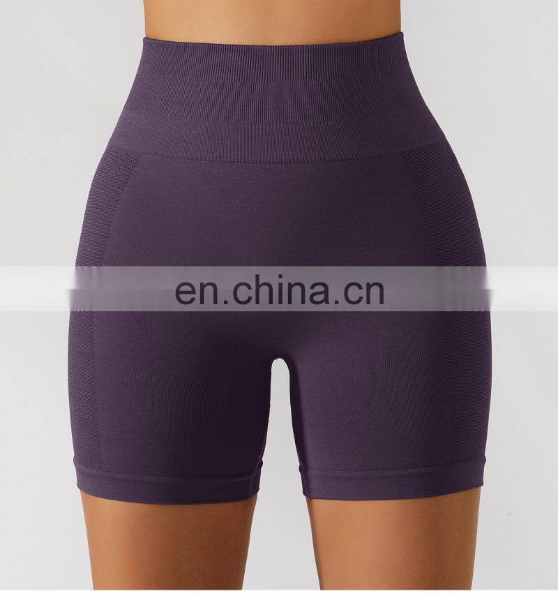 Tik Tok Seamless Hip Lift Yoga Shorts Tummy Control Biker High Waist Gym Leggings