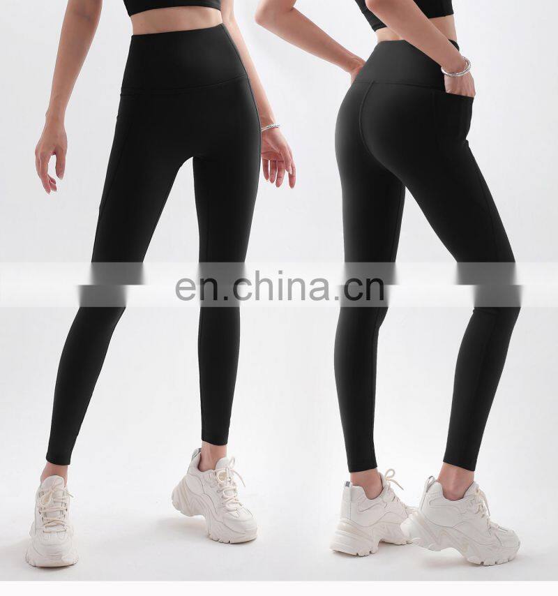 Custom Winter Fleece High Waist Yoga Leggings Tummy Control Gym Fitness Sports Pants