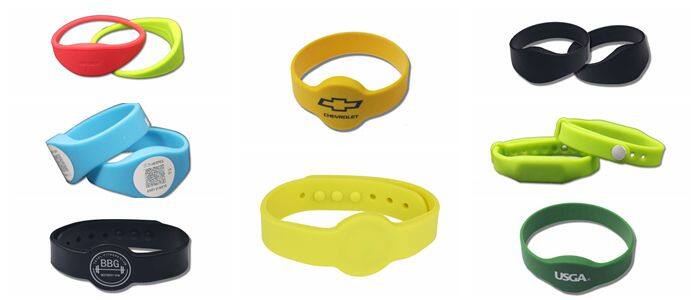 Children Park RFID Ticket High Quality Fabric Chip NTAG213 NFC Bracelet