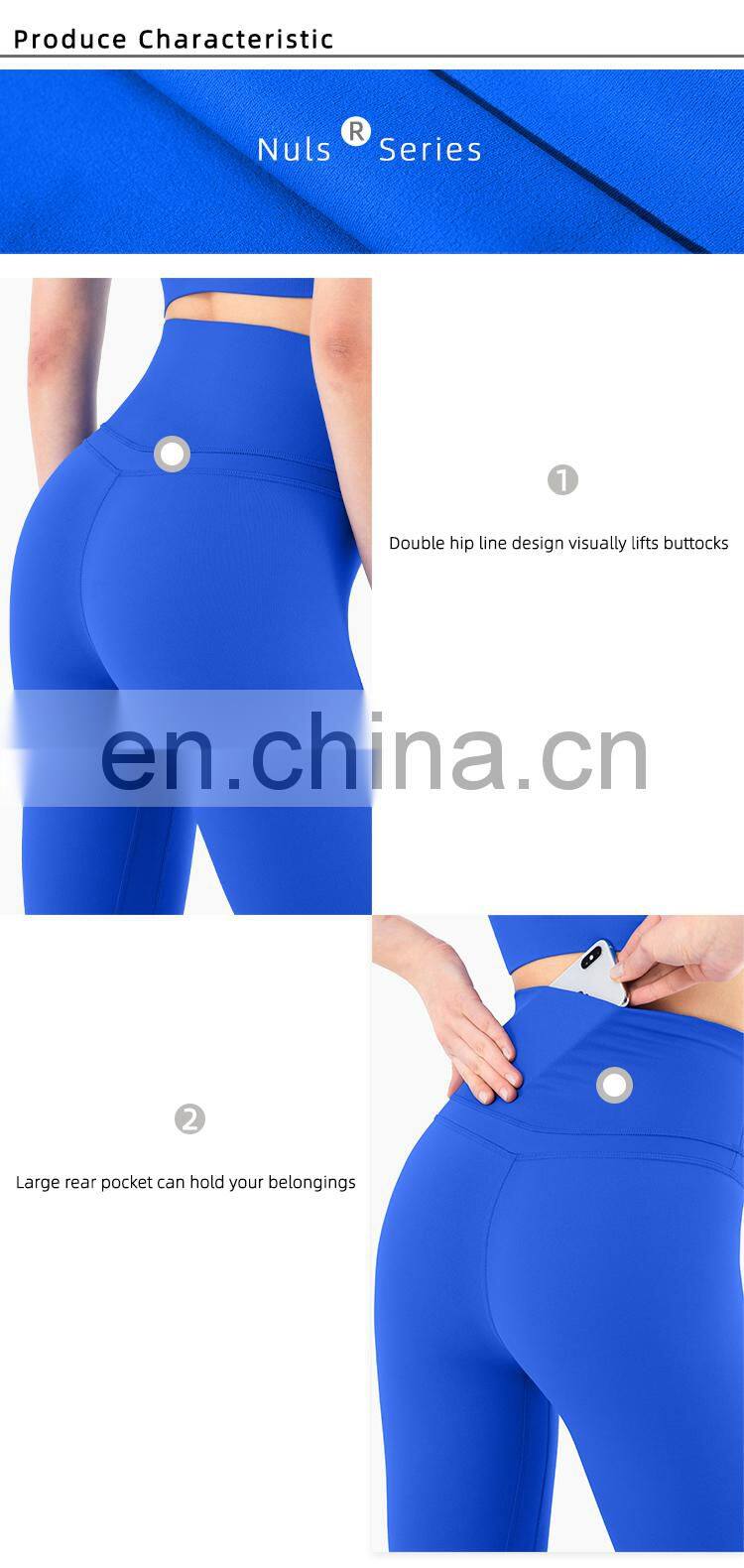 High Waist Yoga Legging Butt Lifting Yoga Pants Sport Leggings With Pocket For Women