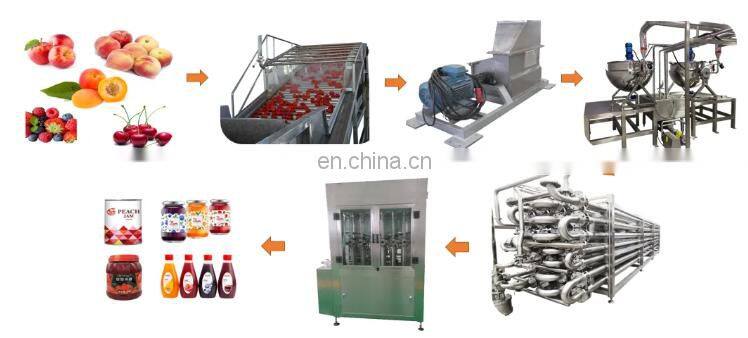 Factory high efficiency Tomato paste ketchup production plant Chill sauce making machine Fruit prickly pear jam processing line