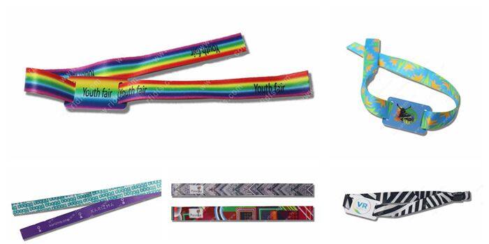 Children Park RFID Ticket High Quality Fabric Chip NTAG213 NFC Bracelet