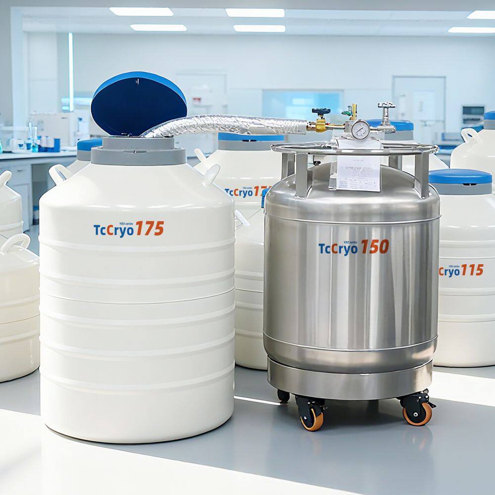 TcCryo Liquid Nitrogen Tank Set