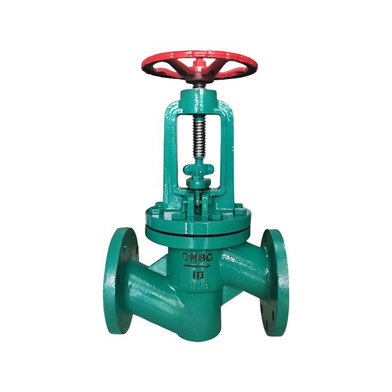 High quality cast steel globe valve lined with PTFE globe valve