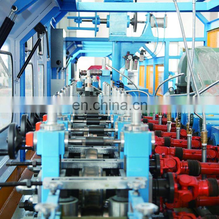 Nanyang strict process requirements industrial pipe mill machinery erw tube mill line for glass screen wall