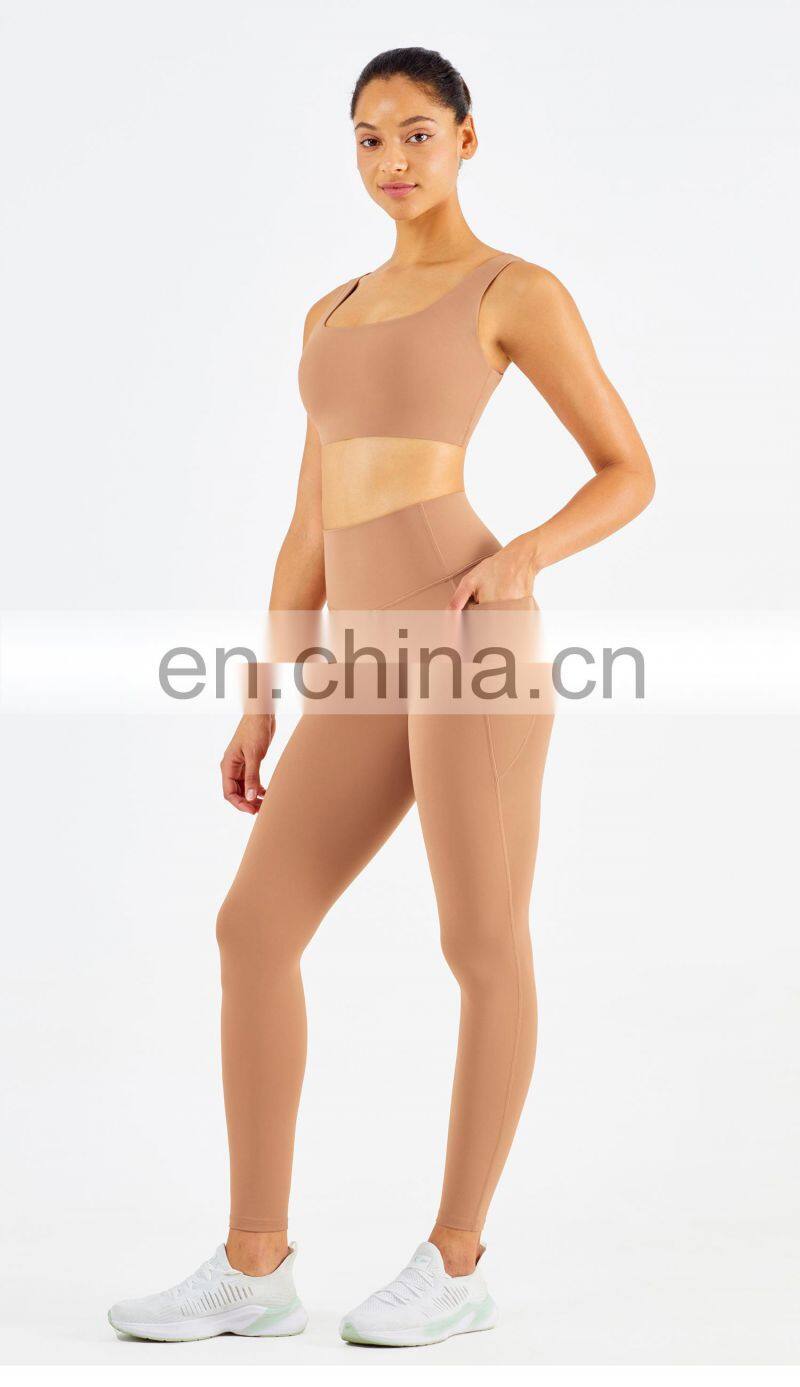 Gym Activewear Sexy Sports Bra Crop Top Outfits Women Gym Fitness Sets Tights Leggings