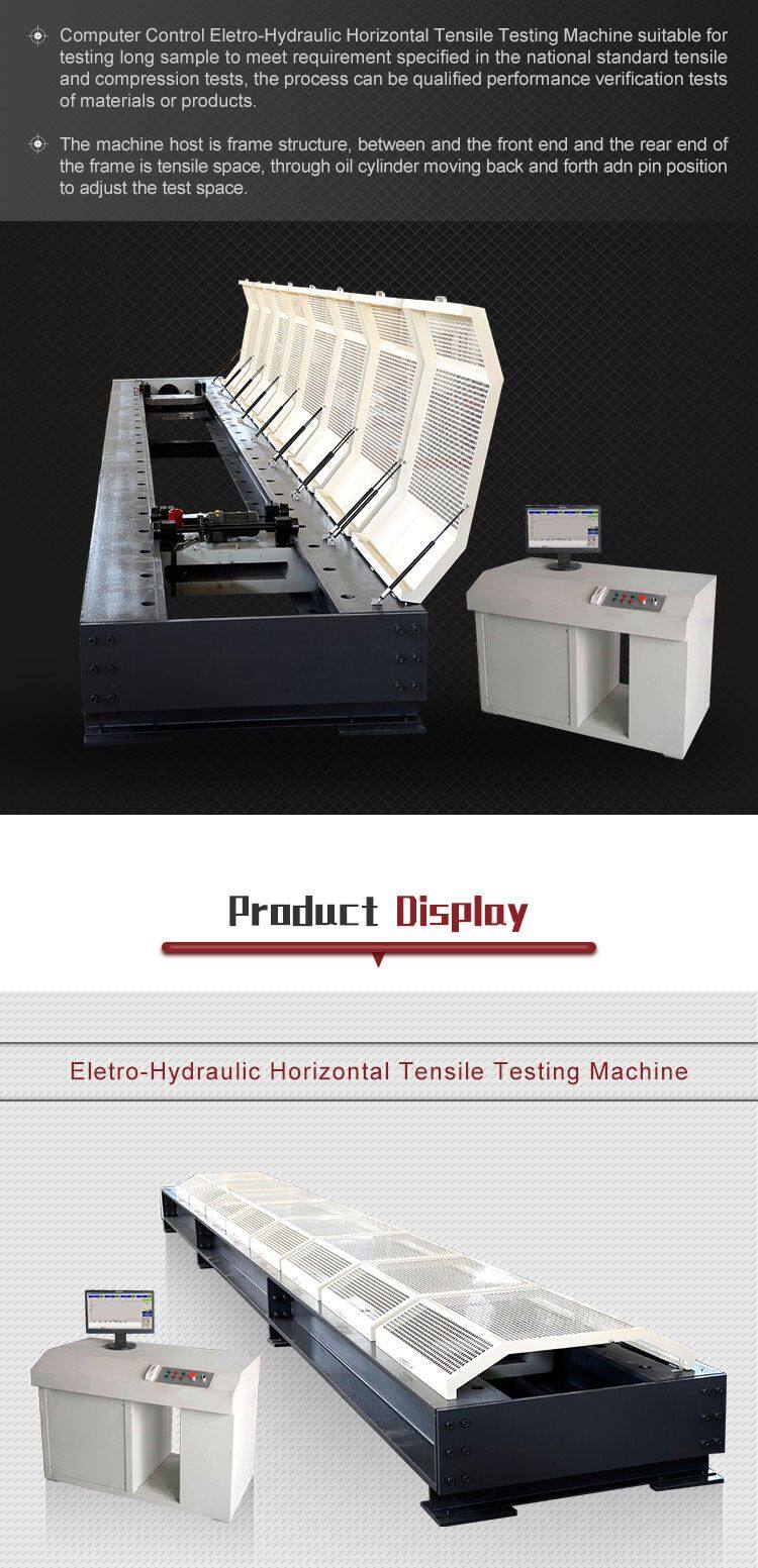Find Similar Icon HST Brand WAL-1000 Model Universal Horizontal Tensile Testing Machine CE Certified 1% Accuracy for Wire Rope