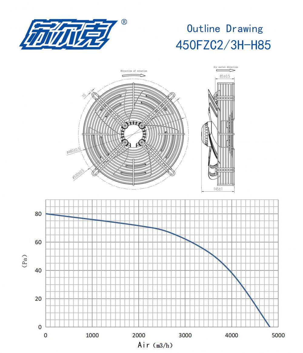 450FZC2-3H-H85外形图(英文)