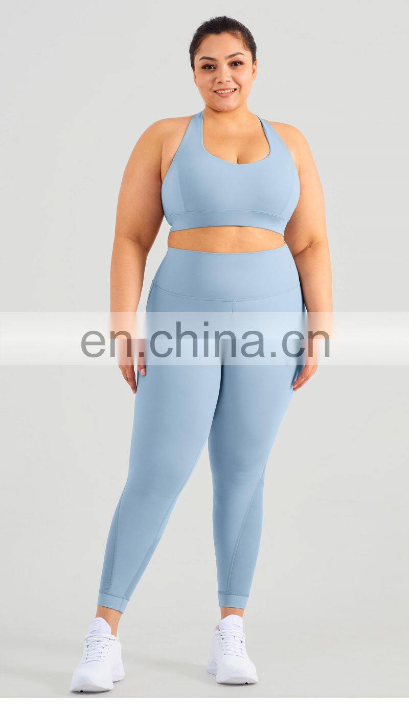 Hot Sale Mesh Breathable Gym Leggings Women Plus Size Scrunch Butt Sport Pants