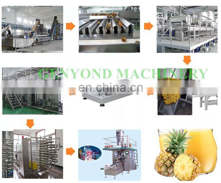 High efficiency canned pineapple processing plant / pineapple in syrup processing line