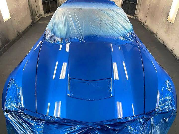 blue paint spray booth2