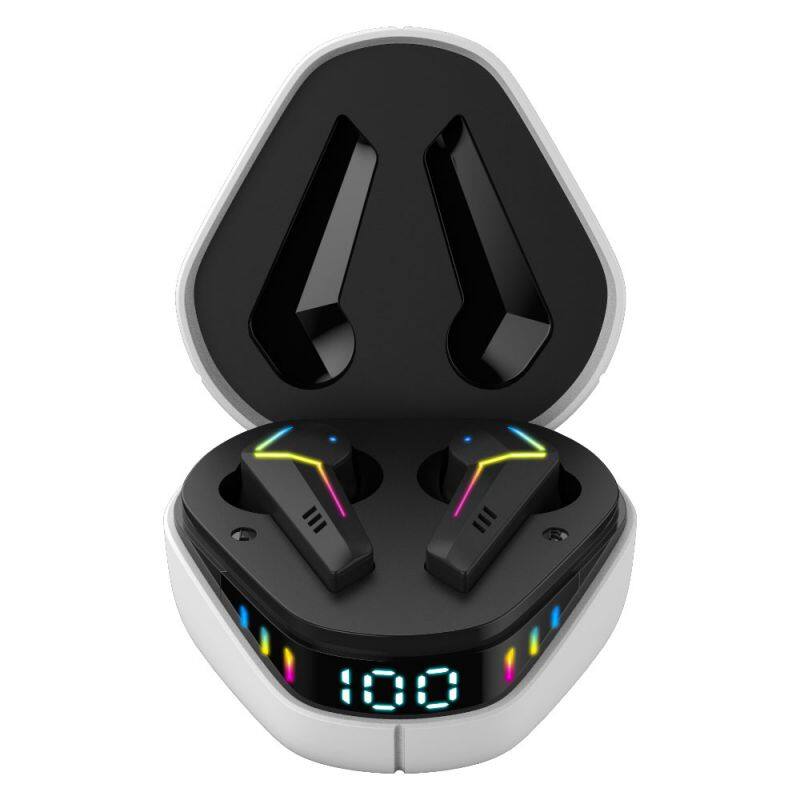 KINGSTAR Gaming Blue tooth Earbuds led display Low Latency Open Case Pairing Gaming Music Model Deep Bass True Wireless earphone
