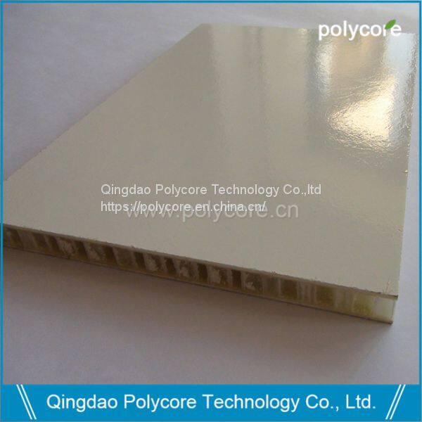 Polycore FRP PP honeycomb composite panel white Gel coat skin