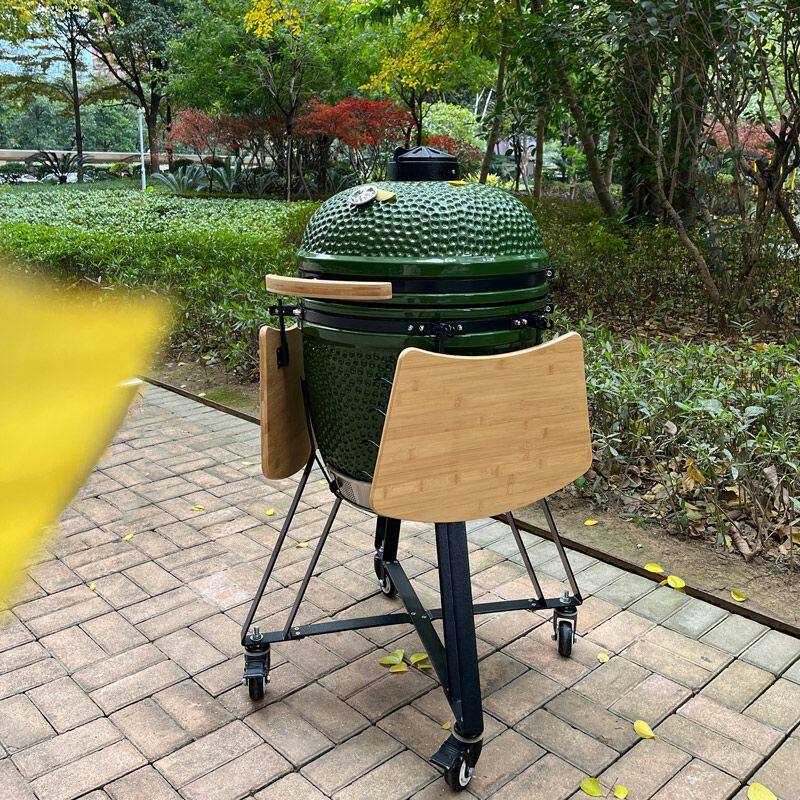 Large-size-22-inch-ceramic-Kamado-BBQ-Grill-factory-supplier,-egg-kamado-grill-manufacturer-supply