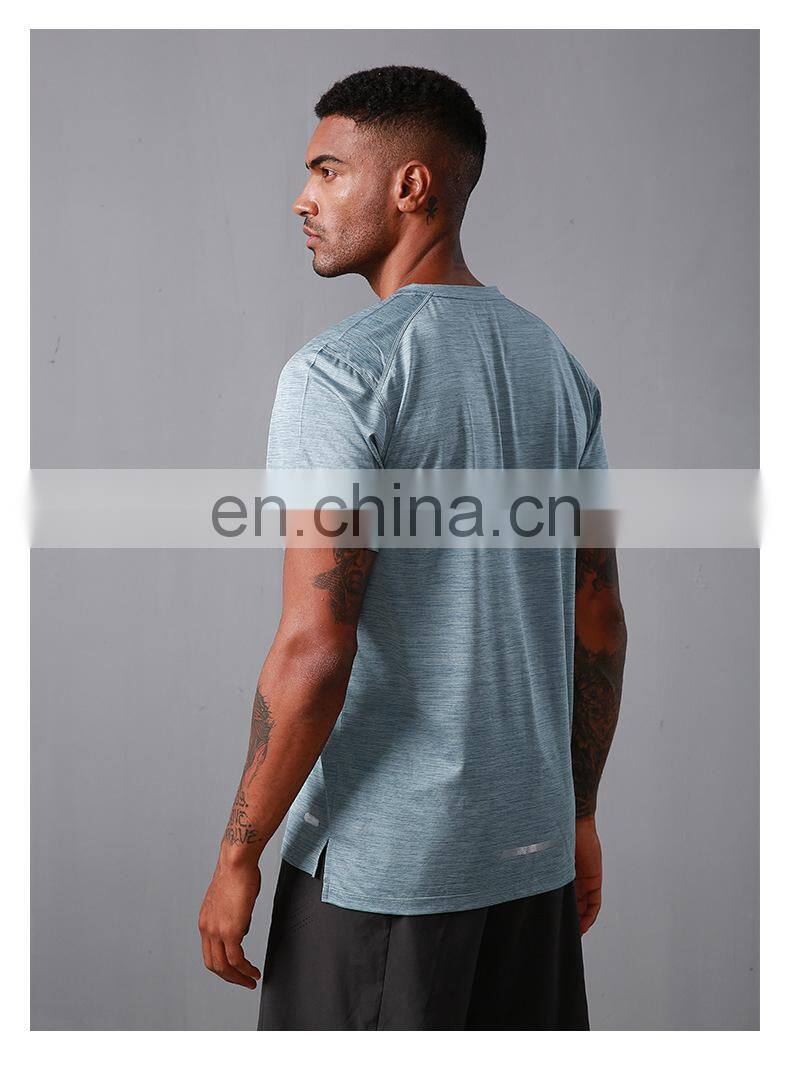 Custom Men Gym Short Sleeve Quick Dry Sports Tshirts Breathable Slim Casual Tops