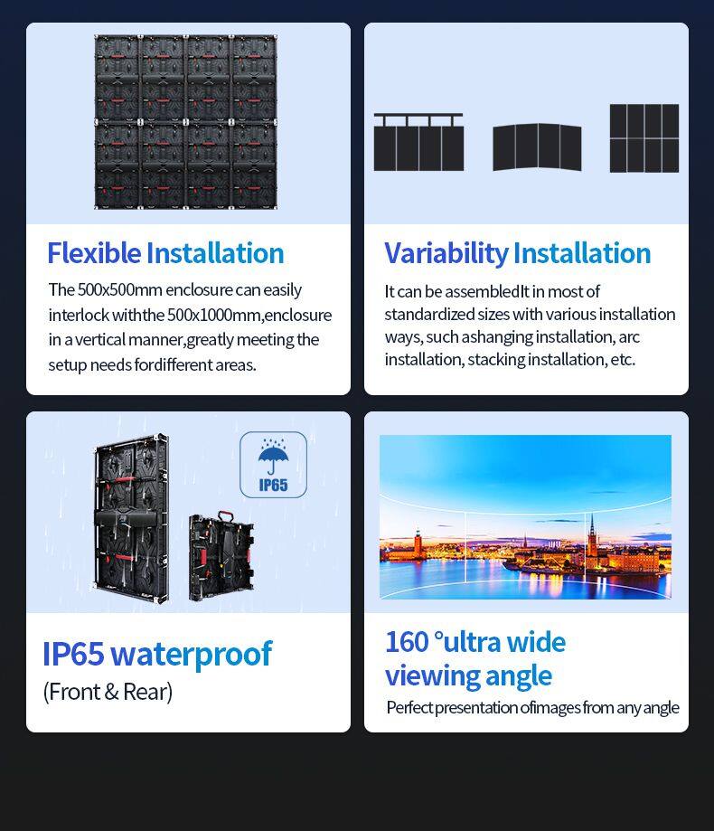 HD 500x1000 500*500mm P2.6 P2.9 P3.91 P4.8 Outdoor Indoor Rental LED Display Screen Indoor LED Panel LED Display for Church