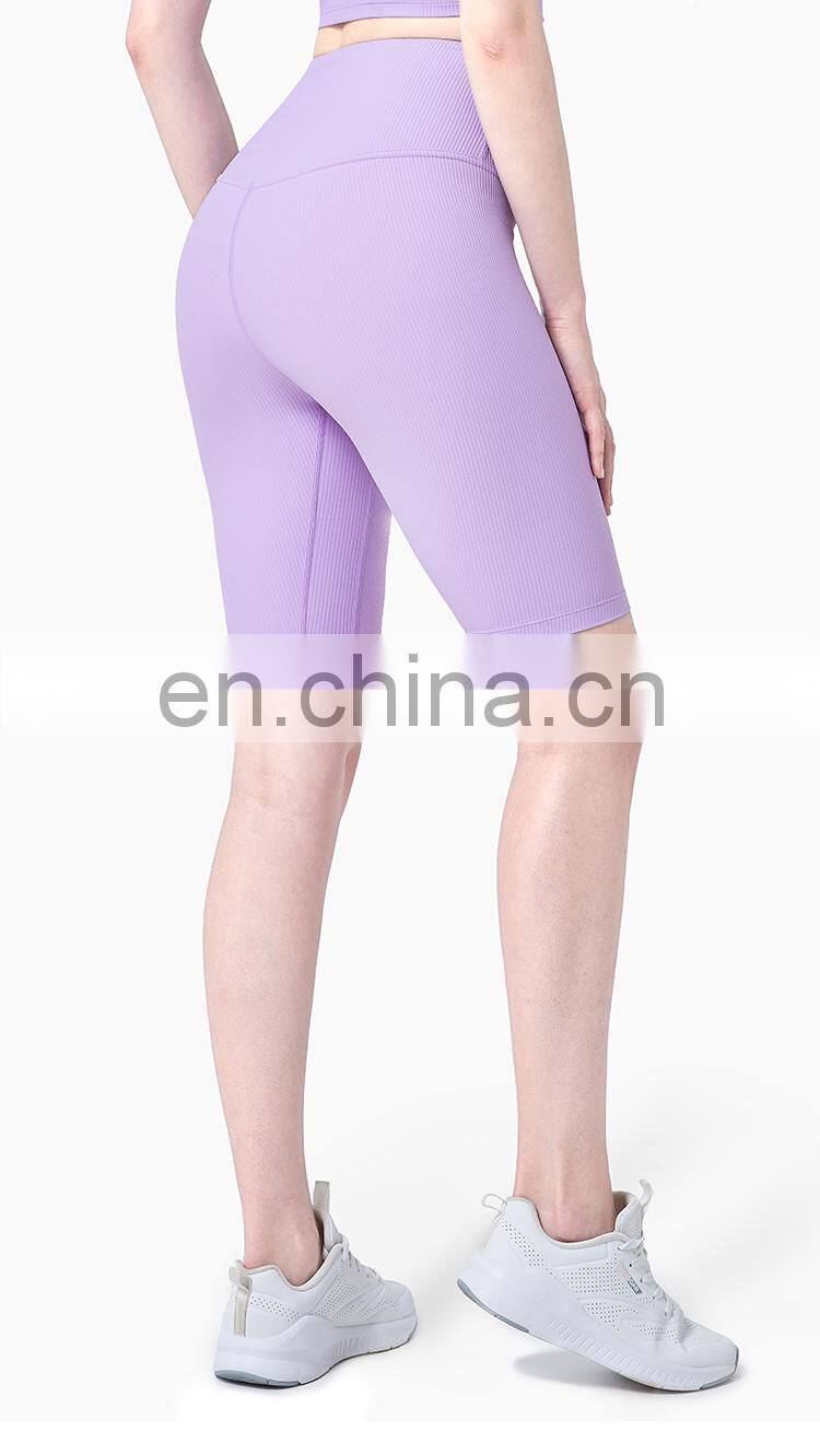 Recycled Custom Fitness Leggings Peach Buttocks Gym Shorts Women