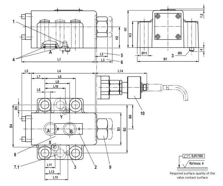 Rexroth SL Series SL10PA1-4X High Pressure Hydraulic Pilot Check Valve New Condition with 1 Year Warranty