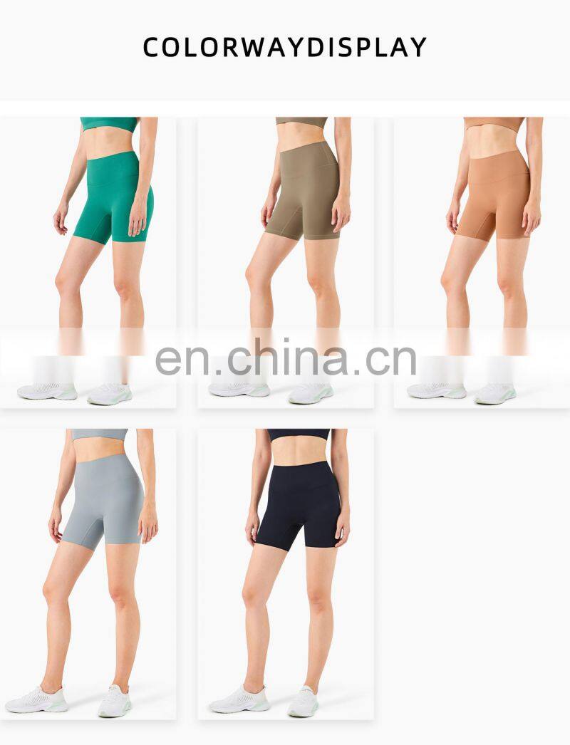 Custom Fitness Summer Gym Yoga Short Leggings Women High Waist Cycling Biker Short
