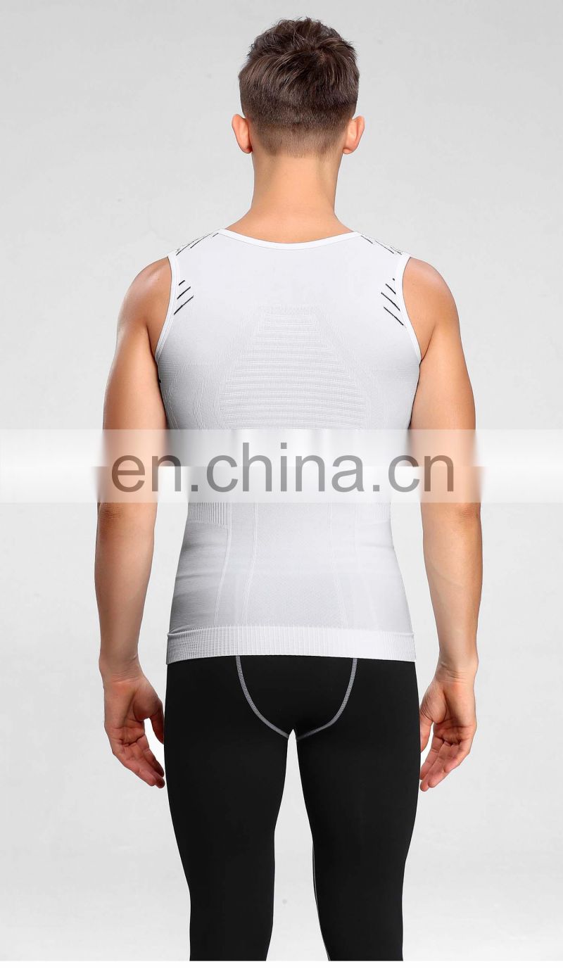 Men Muscle Training Ribbed Sports Vest Breathable Sleeveless Knitted Tank Top