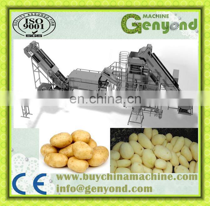 potato washing and peeling machine, ginger washing machine,potato chips machine