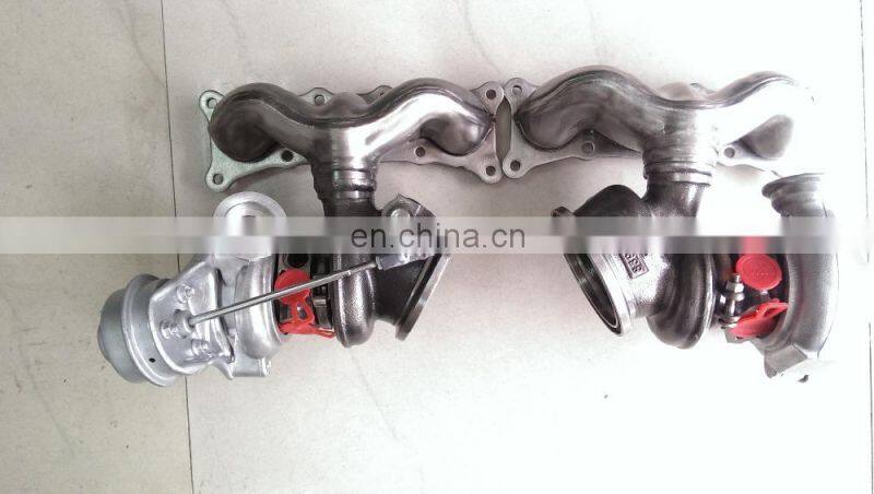 new arrival twin turbo power 49131-07358 49131-07359 11657593021 twin turbocharger for BMW X6 supercharger system