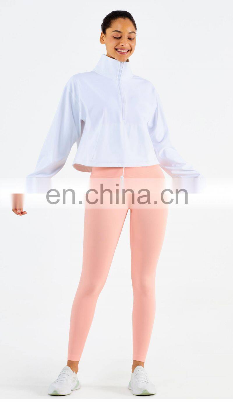 3PC Gym Fitness Sets Cool Girls Sports Jacket With Sports Bra Skin Friendly Leggings Custom Logo