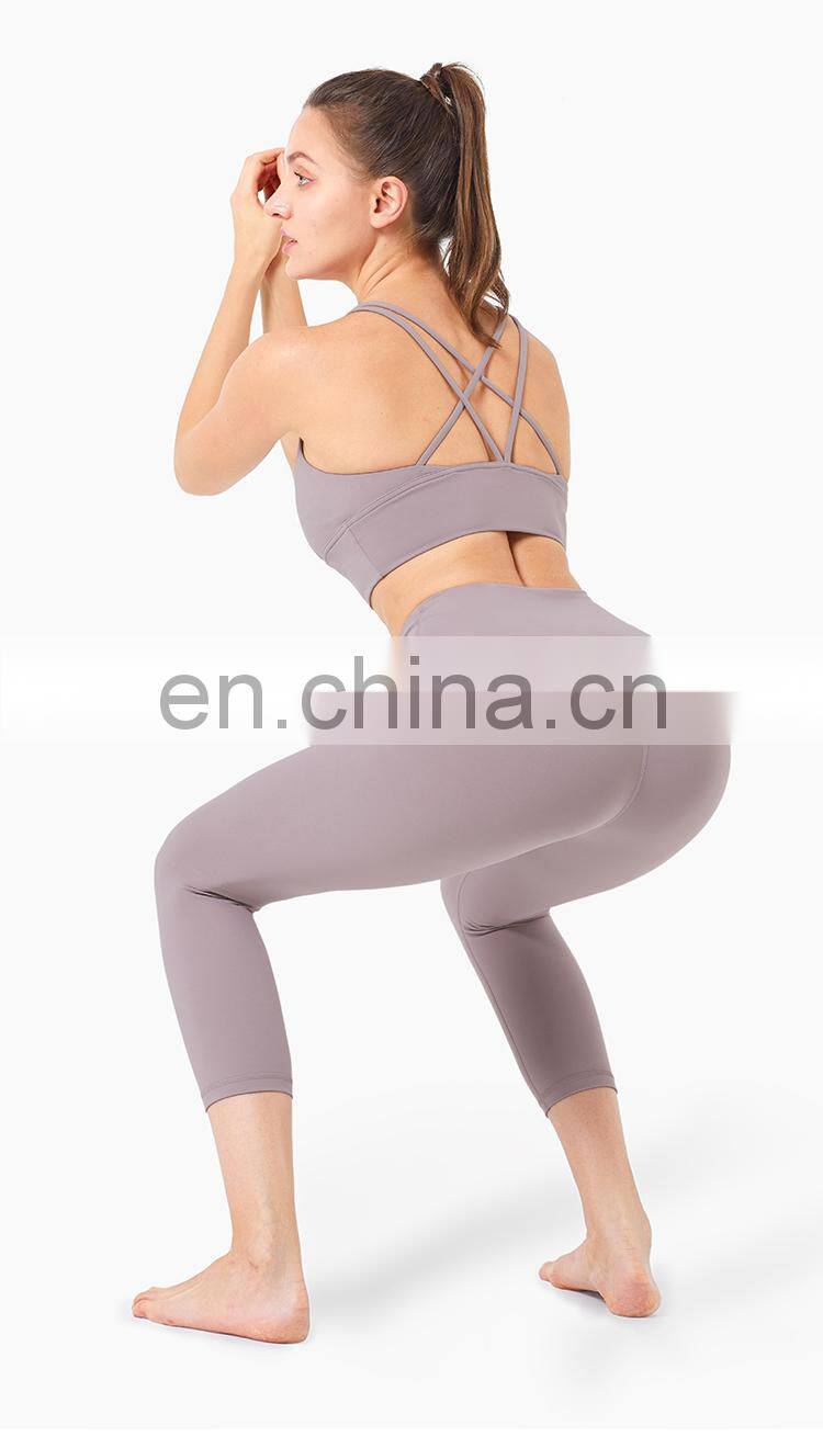 High Support Yoga Pants Leggings Sport Down Capri Leggings Workout Two Mile Wear