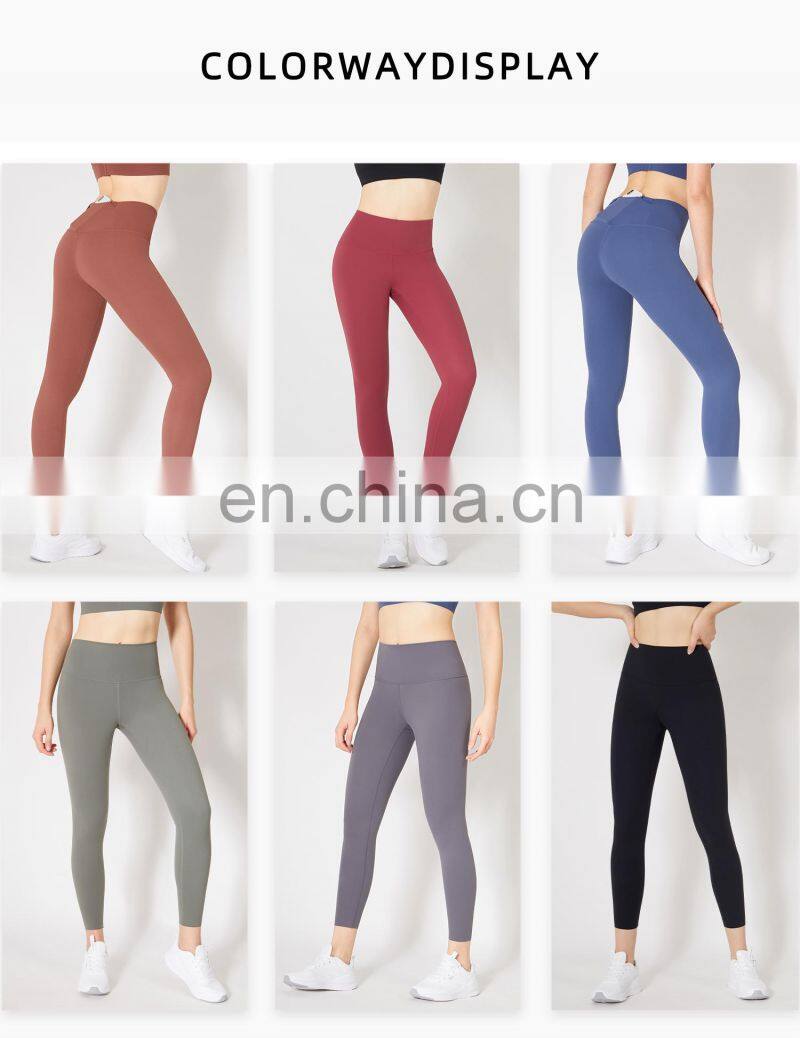2022 Gym Leggings High Waist Yoga Pants With Pocket Plus Size Compression Women Tights