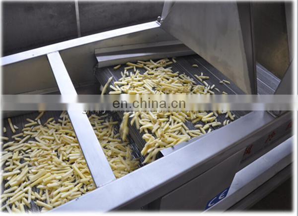 Shanghai Factory High profitable potato steam peeling hydro cutting cutter freezing machine  frozen french fries production line