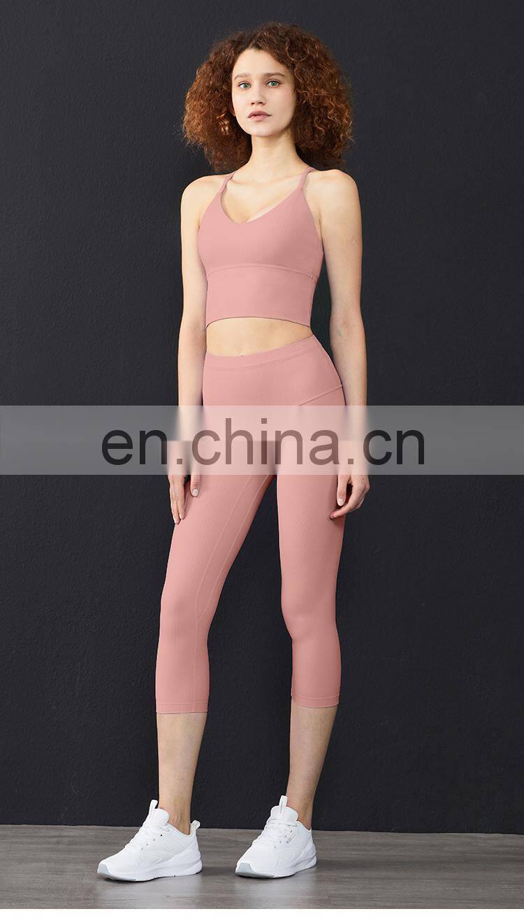 Hollow Out Sports Bra for Women Sexy Training Top for Yoga Suit Workout Fitness Wear