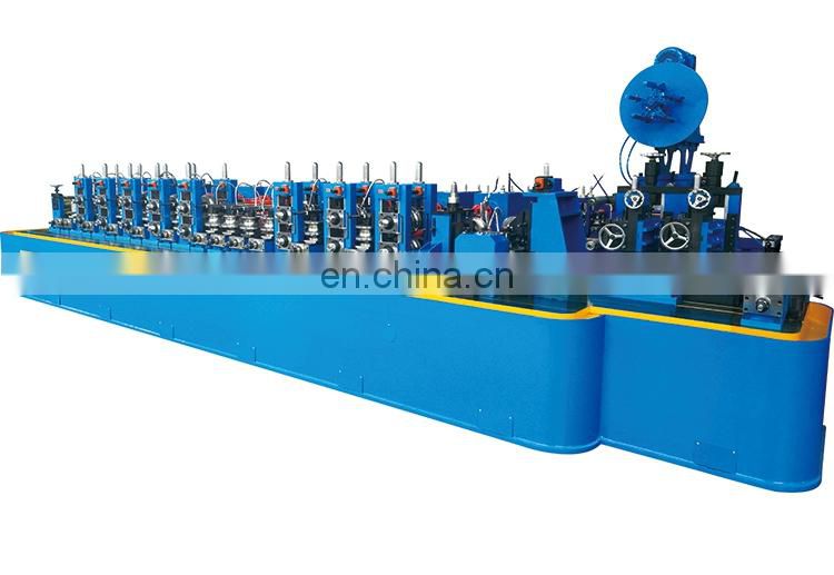 Nanyang long service life erw carbon steel rolling tube making machine pipe mill line