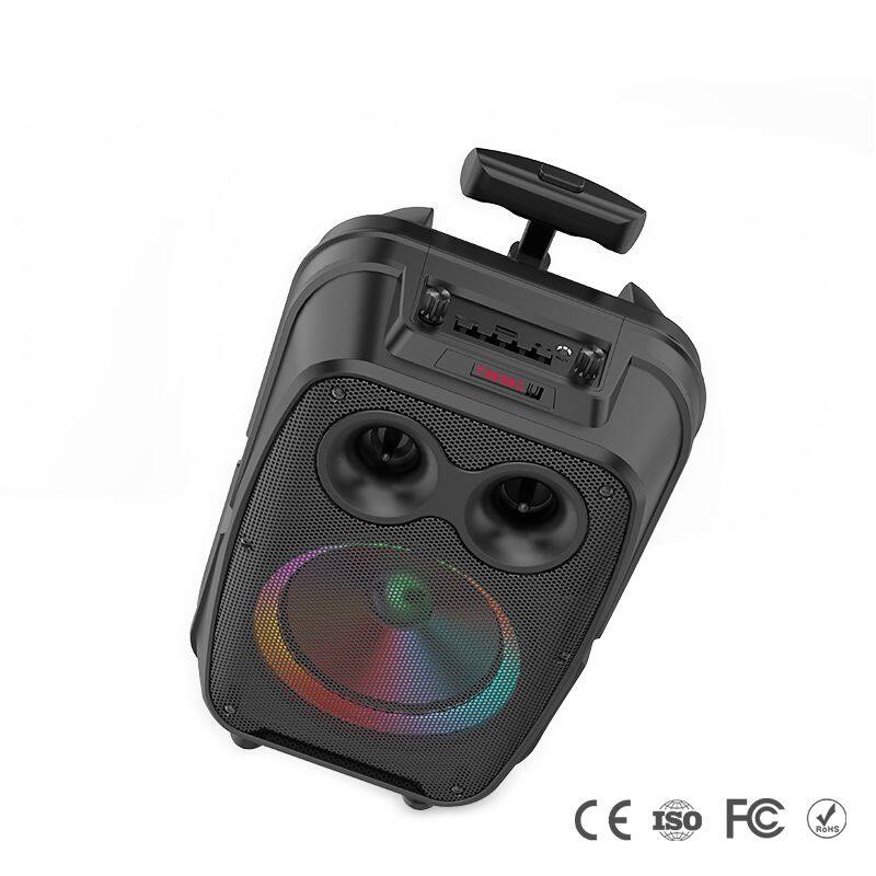 ZQS8120 portable single 8 inch 15W power subwoofer OEM wireless bluetooth loudspeaker for outdoor