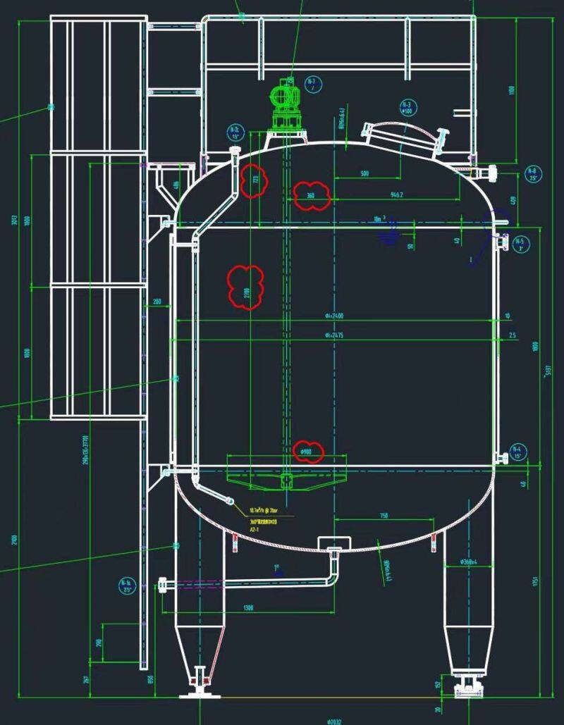 Aseptic Storage Buffer Tank for Uht Milk With Aseptic Fiiler