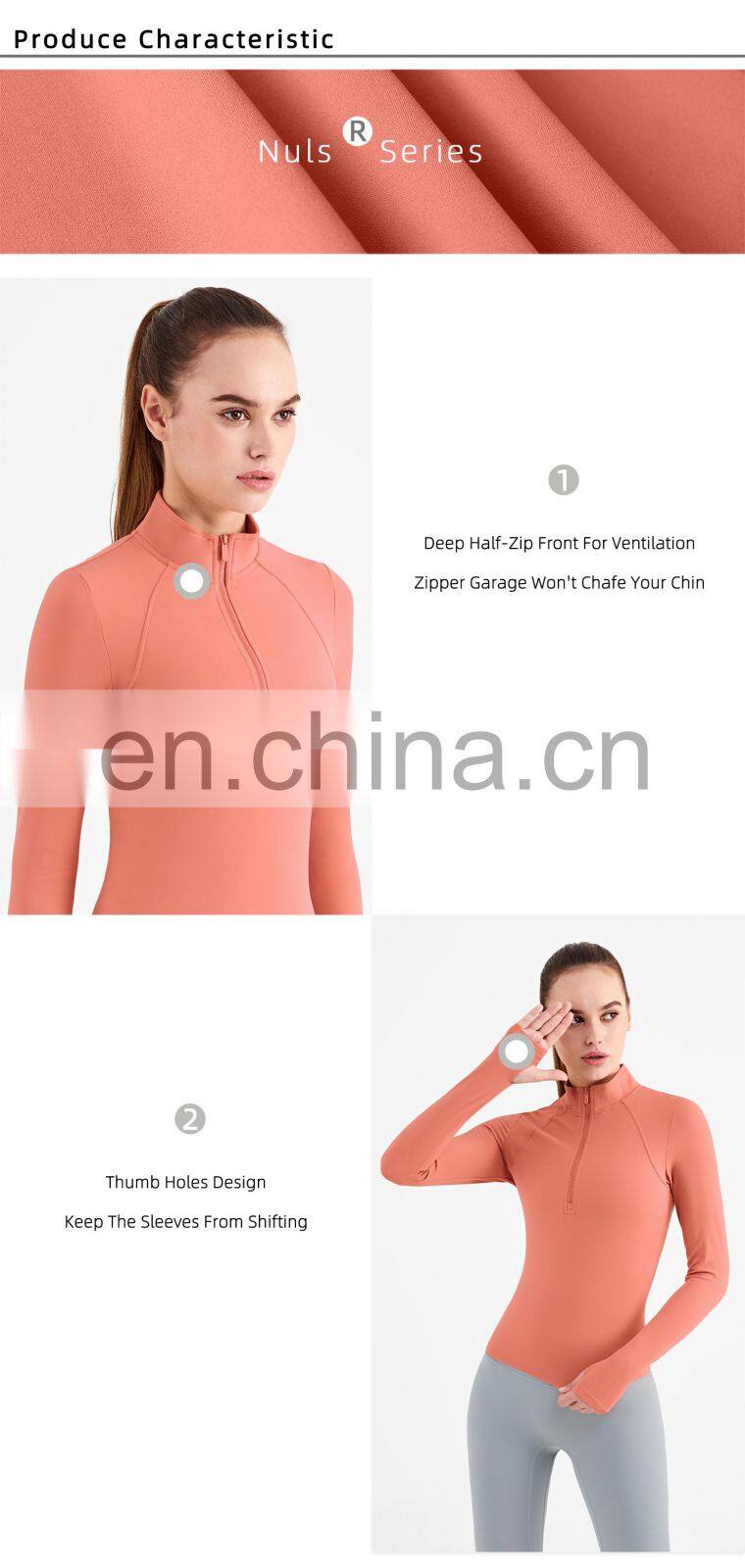 2022 Yoga Top Fitness Jacket With Thumb Holes High Strength Zipper Sport Running Jackets Women