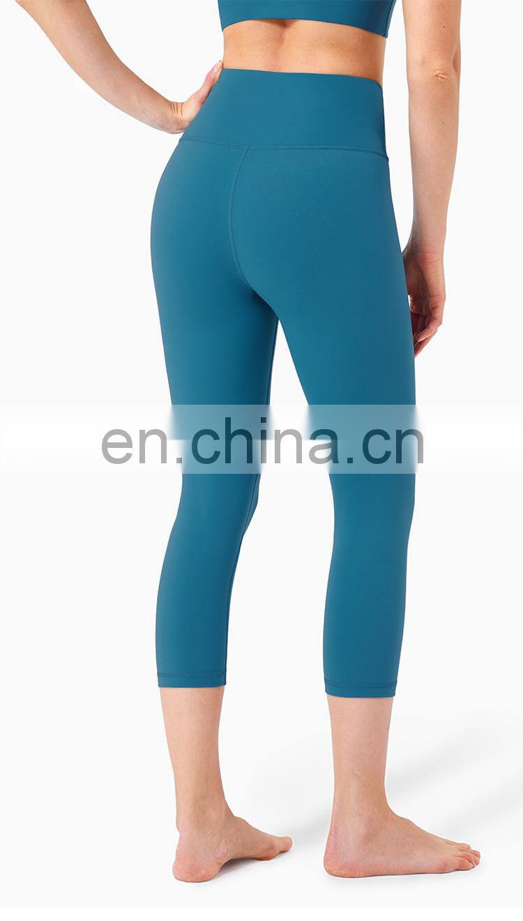 High Support Yoga Pants Leggings Sport Down Capri Leggings Workout Two Mile Wear