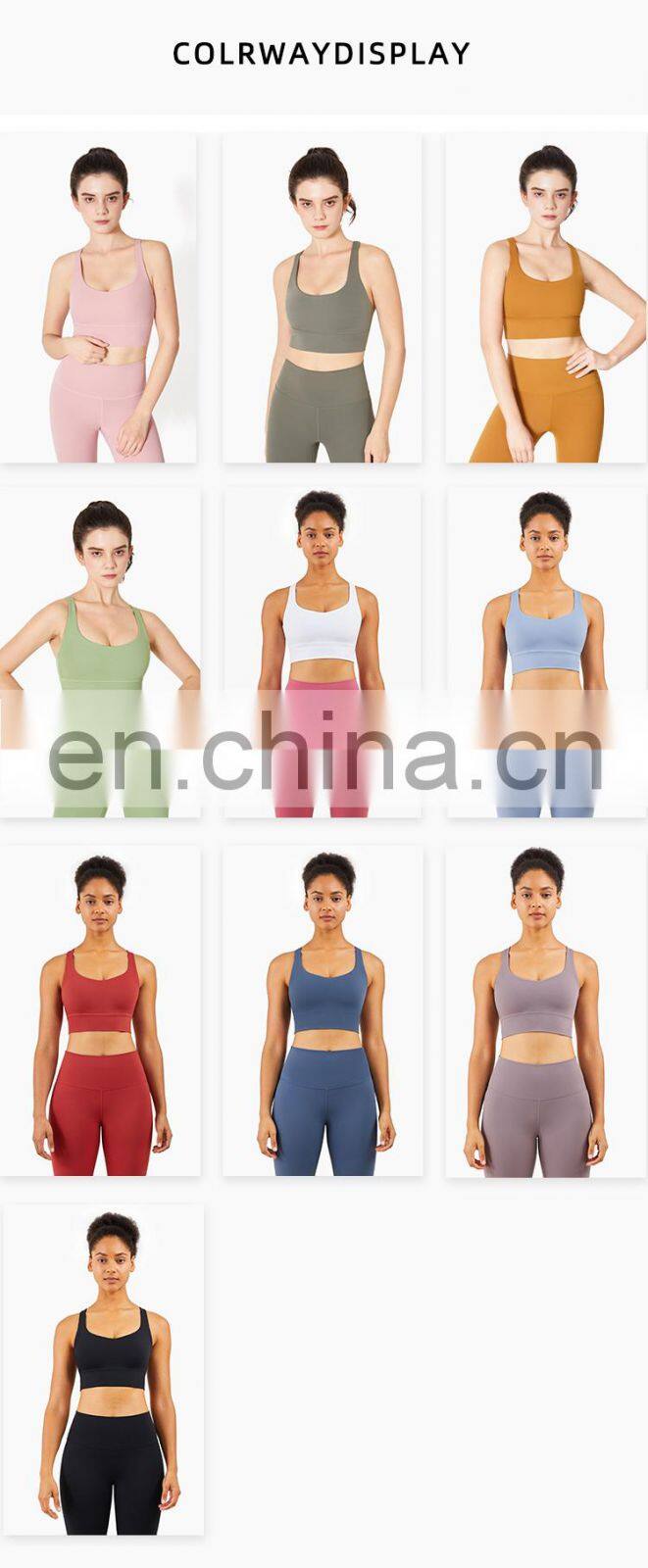 2022 ECO Fashion High Impact XS-3XL Plus Size Sports Bra Adjustable Gym Bra For Women