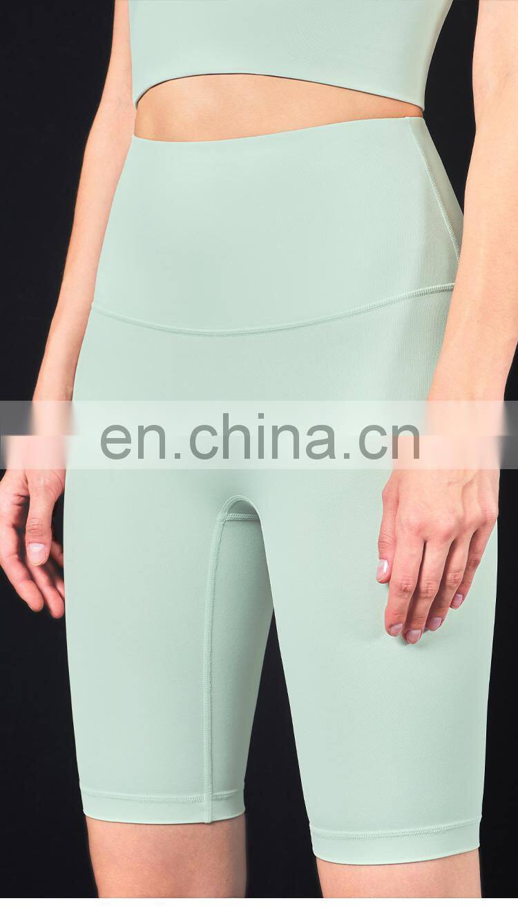 Wholesale Tummy Control Yoga Short Workout Running Athletic High Waist Sport Leggings for Women