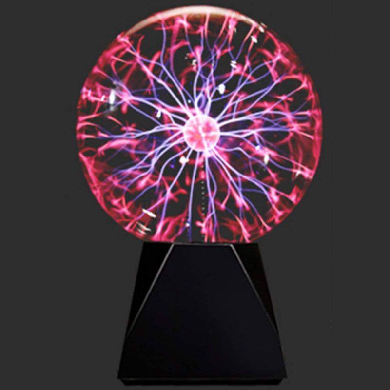 Magic Plasma Ball LED 5inch Sound Sensitive Plasma Lamp Light Nebula Sphere Globe Novelty Toy for Decorations/Kids/Bedroom