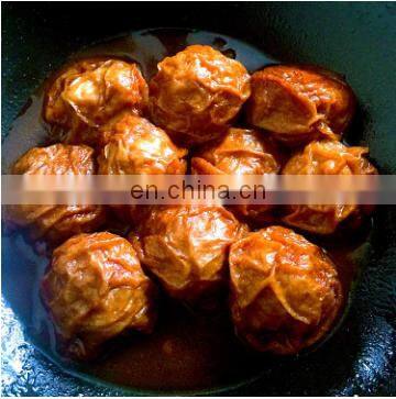 Automatic Gluten stuffing machine Gluten filling Egg dumplings meat lotus root box eggplant box machine