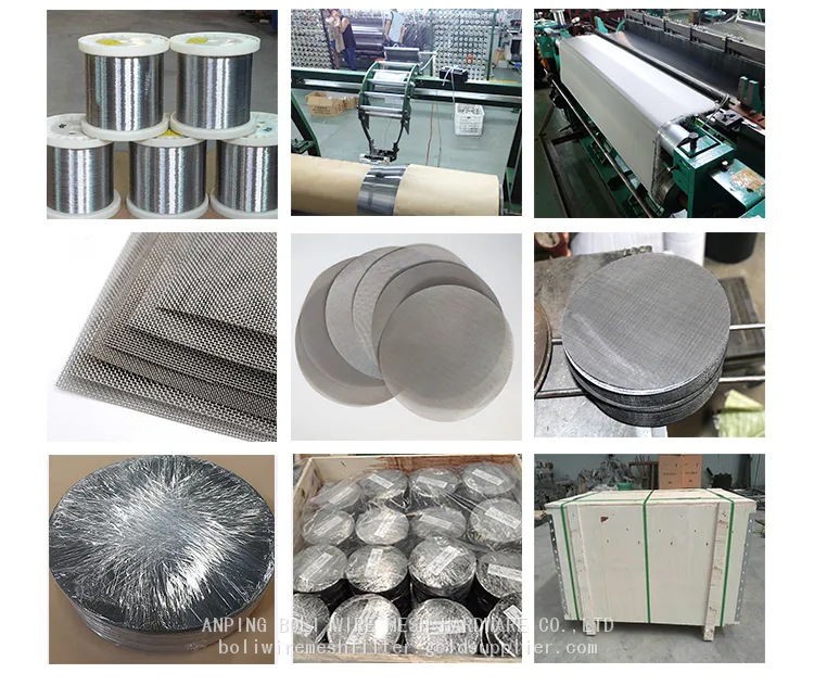 Stainless-Steel-Wire-Mesh-Round-Filter-Disc-Metal-Mesh-Screen-Filter-Disk-Black-Wire-Cloth-Weave-Fil