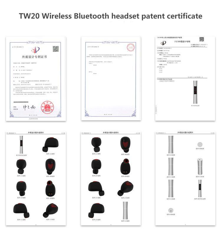 New tw20 Bluetoth headset 5.0 wireless sports earplug TWS stereo factory direct sales