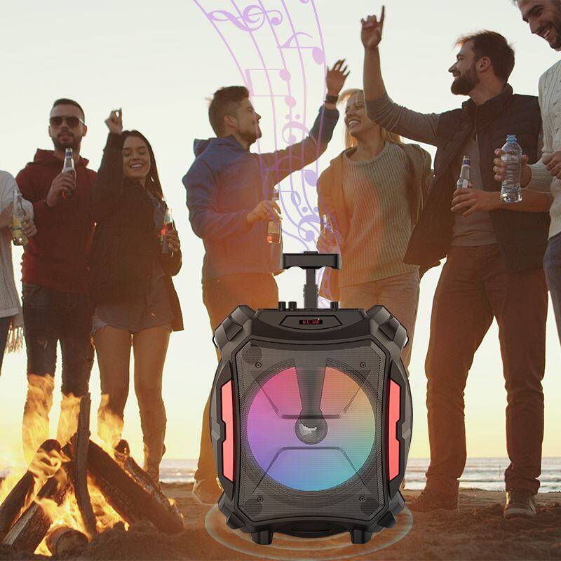 ZQS12110 30W power wireless OEM single 12-inch speaker bluetooth speaker with colorful lights